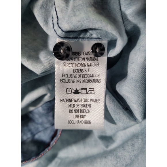 Robert Graham Ferndale Cotton Twill Woven Button Down Long Sleeve Shirt Blue XS - Picture 12 of 12